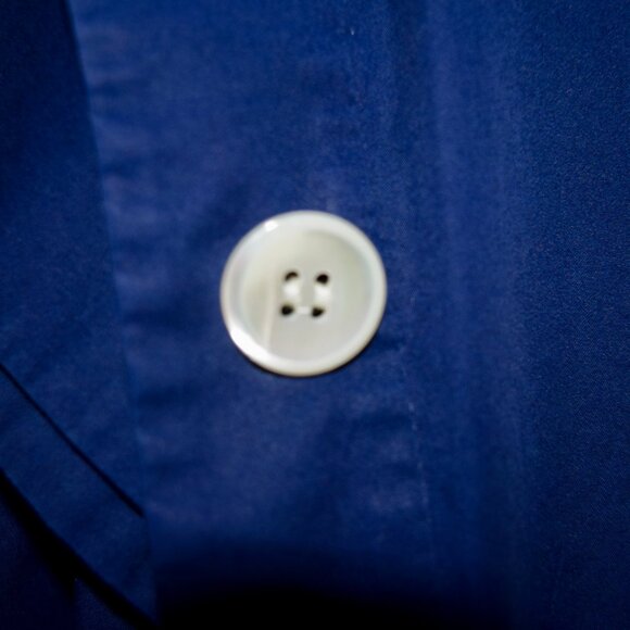 Talbots Navy Blue Sleeveless Non-Iron Perfect Shirt | Collared Button-Up Top - Picture 6 of 6